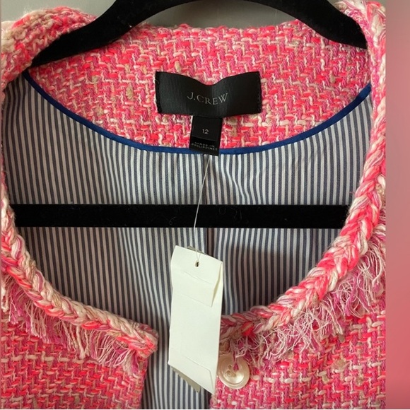 J. Crew Pink Tweed Blazer - Picture 4 of 6